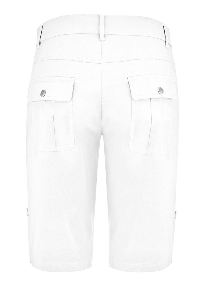Bermudas mit Zierriegel WEISS