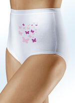 Fünferpack Slips mit Schmetterlingsdruck 