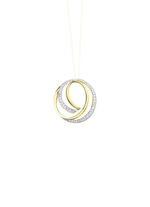 Anhänger in Bicolor mit Zirkonia 