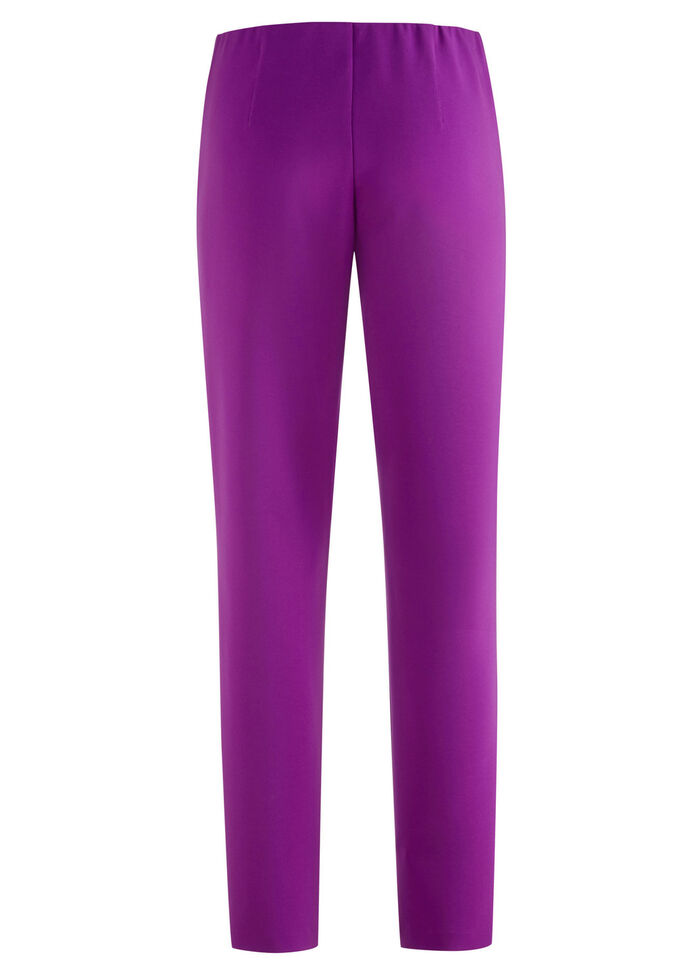 Knöchellange Hose mit angeschnittenem Bund FUCHSIA