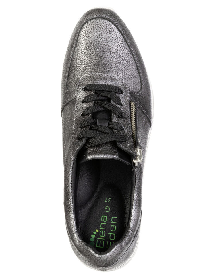 ELENA EDEN, bequeme Damen-Sneaker, Weite G, mit herausnehmbarem Fußbett ALTSILBER