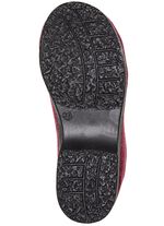 Warme Damen-Hausschuhe, Weite H, mit Rei&szlig;verschluss BORDEAUX