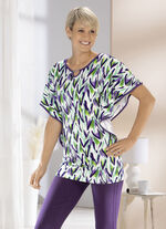 Shirt mit Zierelement am Halsausschnitt 