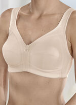 Susa Zweierpack BH mit verst&auml;rktem Vorder- und R&uuml;ckteil 1X WEI&szlig;-ROS&Egrave;-PUDER BEDRUCKT, 1X PUDER