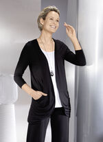 Shirtjacke in verschlussloser Form 