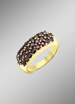 Vergoldeter Damenring mit Granat 