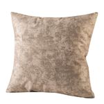 Marmorierte Velours-Kissenbez&uuml;ge BEIGE