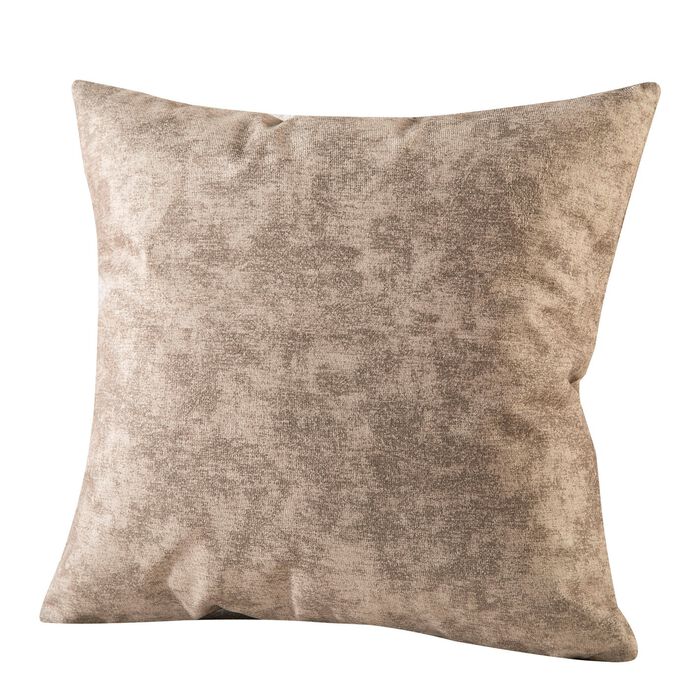 Marmorierte Velours-Kissenbez&uuml;ge BEIGE