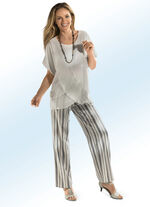 Hose in modischer Weite ECRU-GOLD