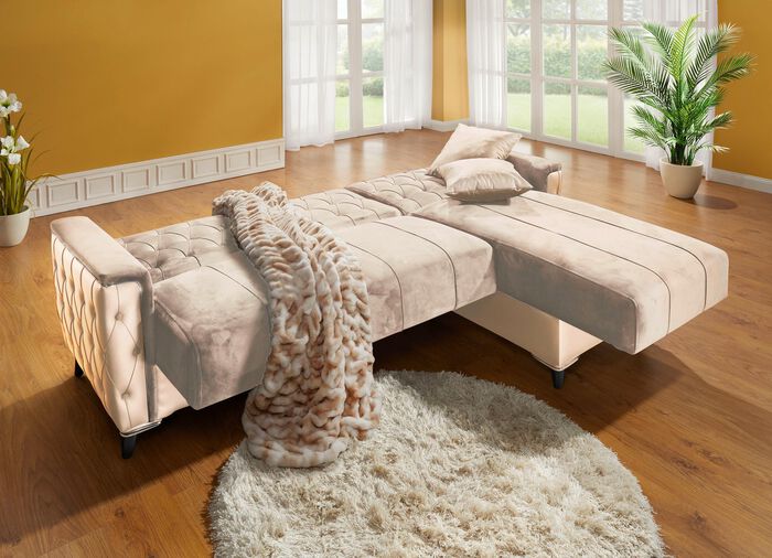 Polsterm&ouml;bel mit Bettkasten und Liegefunktion 