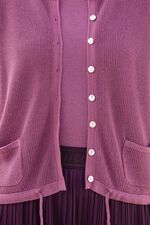 Strickjacke mit Bindeb&auml;nder 