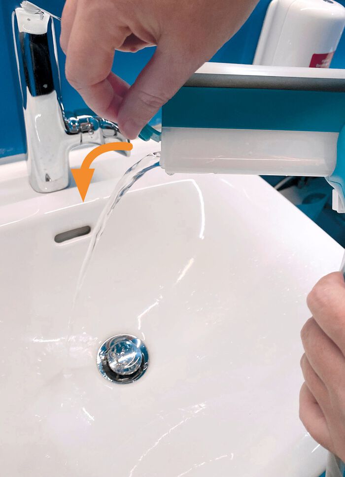 Fensterreinigungssystem von Livington WEISS-BLAU