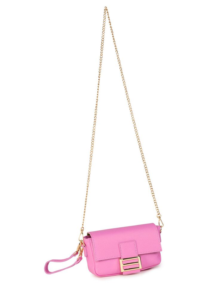 Laurina Tasche mit trendigem Metallschmuck PINK