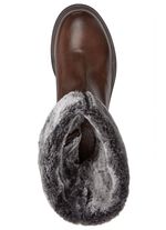 Andrea Conti Stiefel mit flauschigem, umschlagbaren Kragen BRAUN