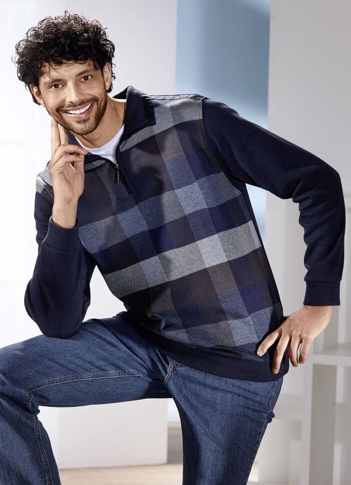 Troyer mit kurzem Reißverschluss 