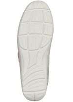 Waldl&auml;ufer, bequeme Damen-Slipper, Weite H, mit herausnehmbarem Fu&szlig;bett NATURWEISS