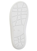 ELENA EDEN Pantolette mit teilweise schimmerndem Zebra-Druck PERLGRAU