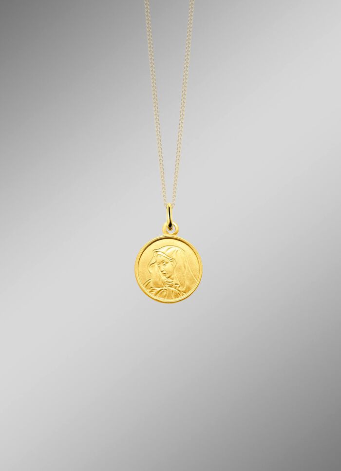 Eleganter Madonna-Anh&auml;nger aus Gold 585/- fein 