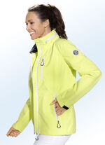 Funktionsjacke mit Fleece-Innenbeleg im Stehkragen 