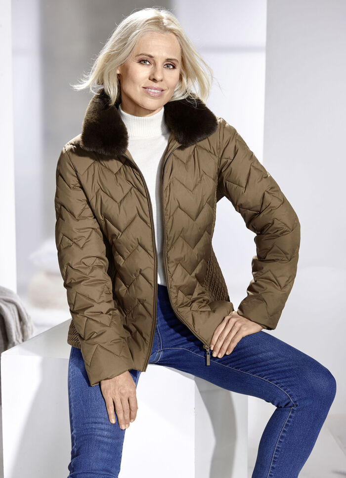 Jacke mit fabelhaftem Zickzack-Stepp 