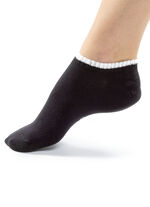 Sechserpack Sneakersocken mit Kontrastrand 