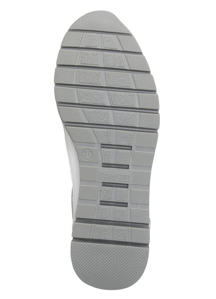 ELENA EDEN, sportliche Damen-Sneaker, Weite H, mit herausnehmbarem Fu&szlig;bett WEISS