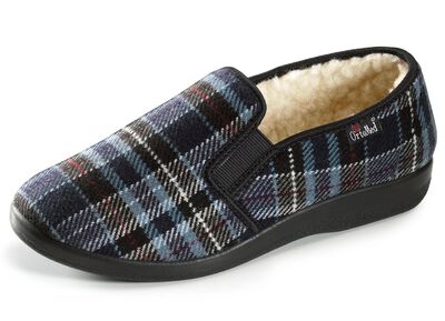 Gef&uuml;tterte Herren-Hausschuhe, mit Wolle 