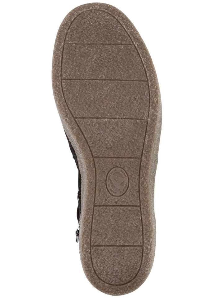 ELENA EDEN Stiefelette aus weichem Veloursleder SCHWARZ