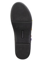 Andrea Conti Slipper mit bunten, dekorativ eingesetzten Gummizügen SCHWARZ