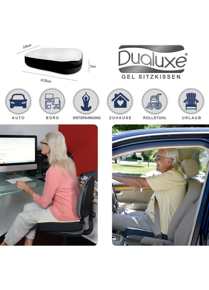 Gelkissen f&uuml;r bequemes Sitzen 