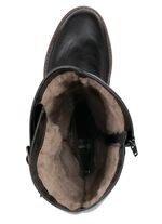 Remonte, gef&uuml;tterte Damen-Stiefel, Winterschuhe, Weite G, mit Lammfell SCHWARZ