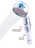 Duschkopf Aquadon EcoTornado mit genialem Turbinen-Effekt 