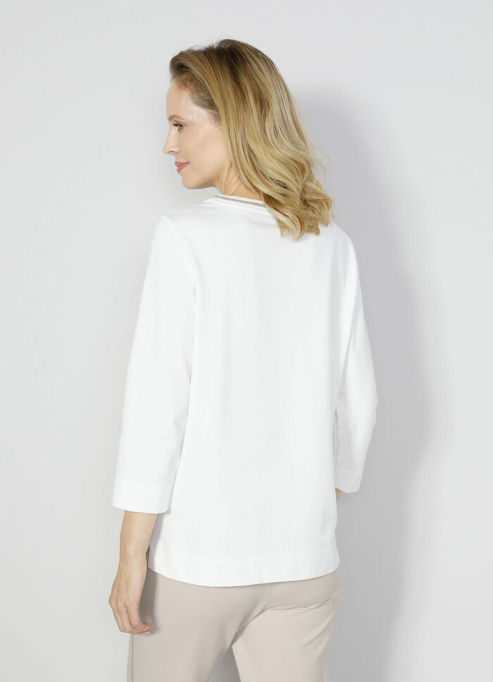 Sweatshirt mit floralem Druck-Motiv 