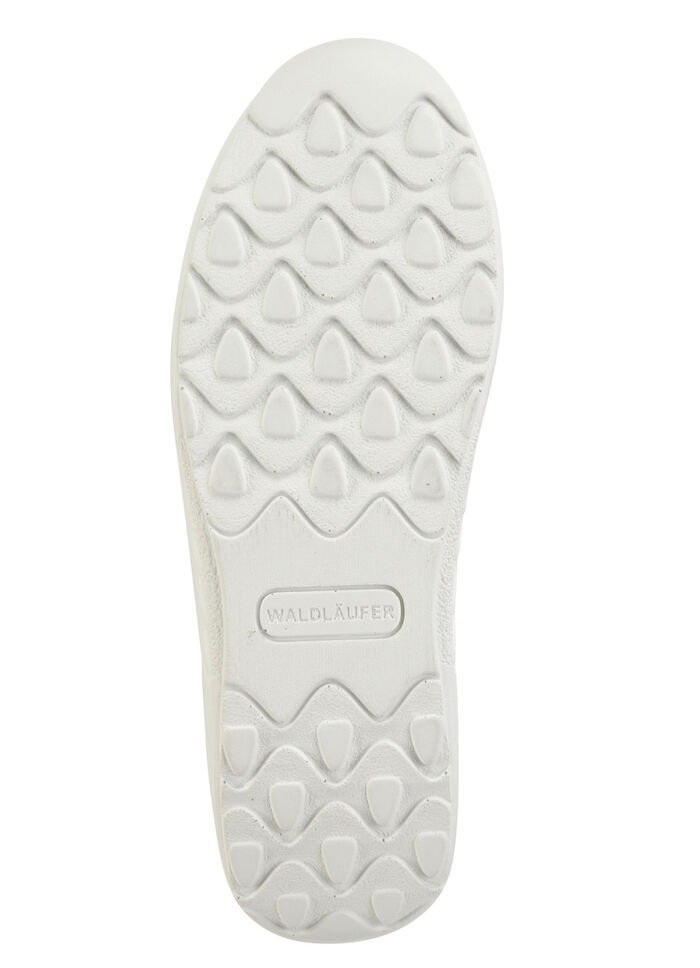 Waldläufer, bequeme Damen-Schnürschuhe, Weite H, Sohle mit Abrollfunktion NATURWEISS