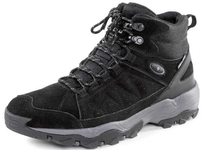 Stiefelette mit gummierten Eins&auml;tzen SCHWARZ