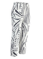 Caprihose mit angeschnittenem Bund 