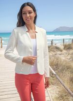 Blusenblazer mit Schulterpolstern 