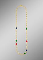 Farbenfrohe Eleganz: Halskette mit Quarzen in verschiedenen Farben 