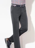 "Br&uuml;hl"-Hose mit G&uuml;rtel in 3 Farben DUNKELGRAU