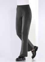 Nadelstreifenhose in modischer Weite ANTHRAZIT-HELLGRAU