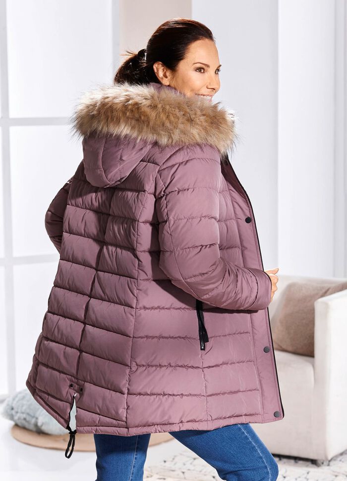 Funktions-Longjacke mit abnehmbarer Kapuze 