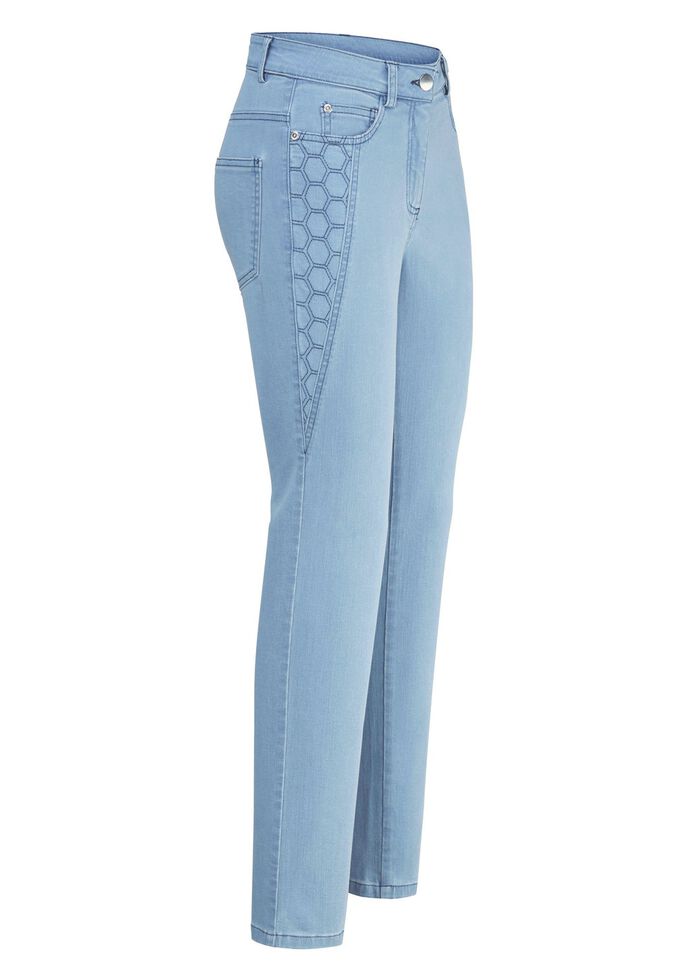 Jeans mit sch&ouml;ner Stickerei 