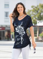 Longshirt in Batik-Optik in 2 Farben MARINE BATIK