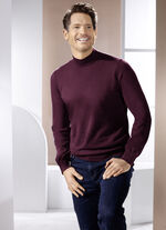 Pullover mit Stehkragen in 4 Farben BORDEAUX