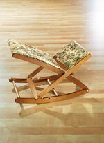 Hochwertige verstellbare Fu&szlig;schaukel aus Holz 