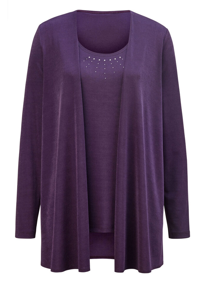 Hinrei&szlig;endes Twin-Set VIOLETT