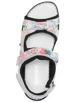 Gemini Trekking-Sandale mit bunter Floral-Pr&auml;gung WEISS