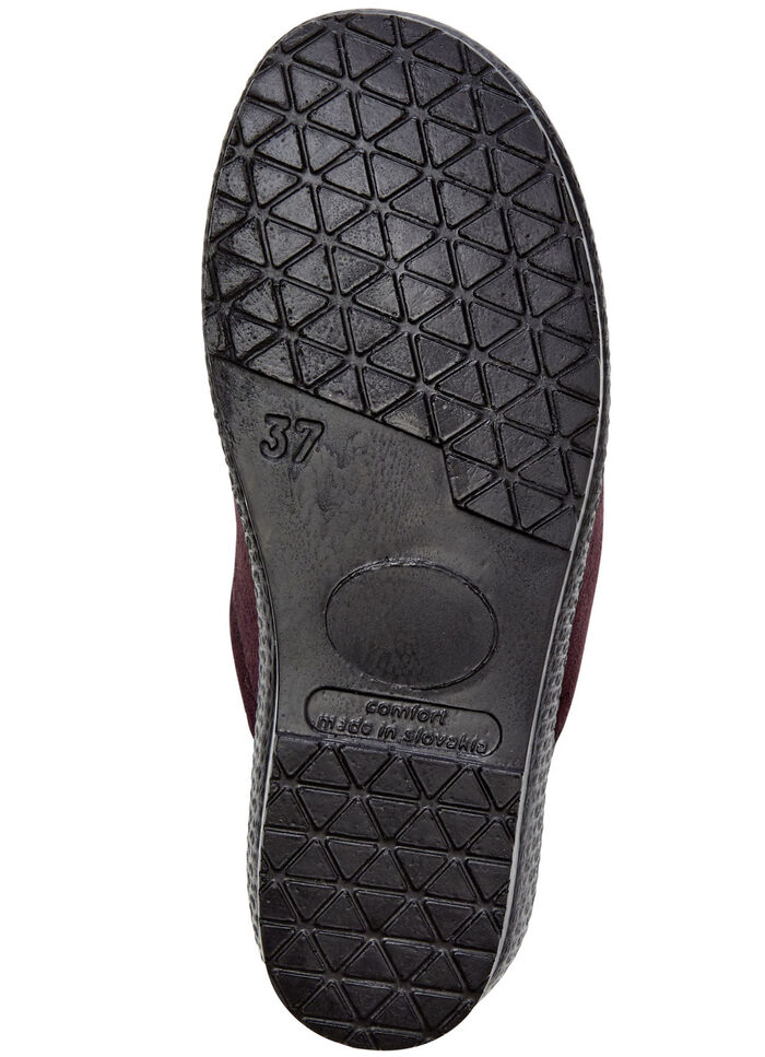 Zweierpack, klassische Damen-Hausschuhe, Weite H, mit Gummizug 1x MARINE 1x CHIANTI