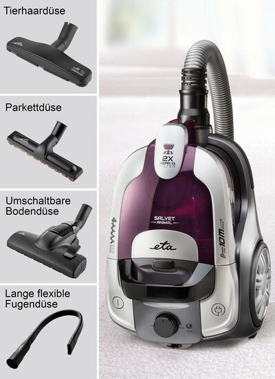 eta Bodenstaubsauger mit elektronischer Saugkraftregulierung 