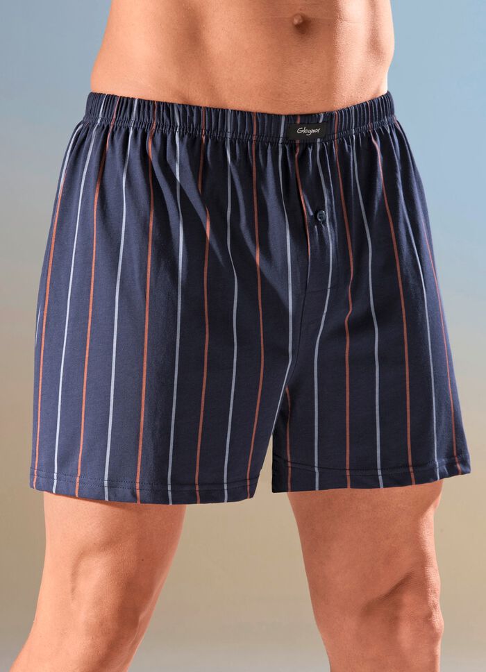 Viererpack Boxershorts mit kn&ouml;pfbarem Eingriff 
